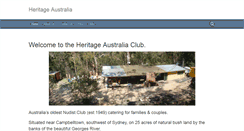 Desktop Screenshot of heritageaustralia.com