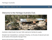Tablet Screenshot of heritageaustralia.com